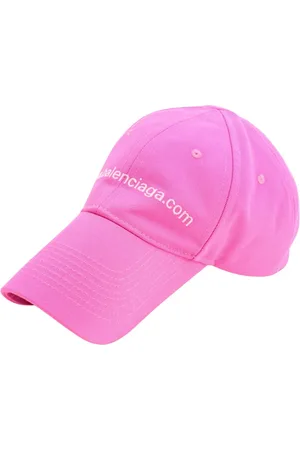 Balenciaga Tilbehør, Dame, Lyserød, S, Polyester, Rosa Hatte med Justerbar Bagrem