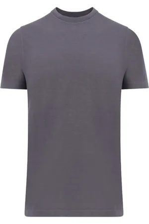 ZANONE Top, Herre, Grå, 4XL, Bomuld, Grå T-shirts og Polos Regular Fit