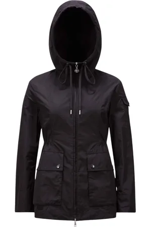 Moncler Frakke, Dame, Sort, L, Kort Parka Jakke