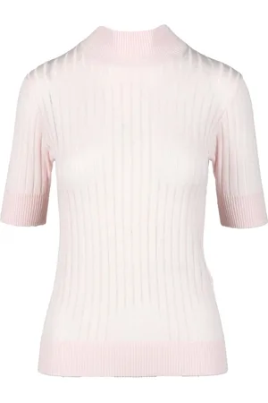 Max Mara Strik, Dame, Lyserød, M, Uld, Maglia