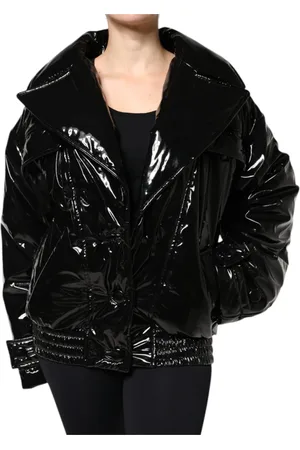 Dolce & Gabbana Jakke, Dame, Sort, 2XS, Sort Button-Down Blouson Jakke