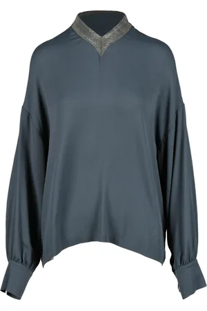 Fabiana Filippi Bluser & Skjorter, Dame, Blå, S, Bluse