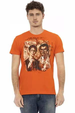 Trussardi Top, Herre, , L, Bomuld, Sunset Hue Bomuld Bland Tee