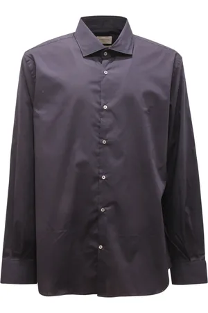 BROOKSFIELD Skjorte, Herre, Blå, 4XL, Slim Fit Italiensk Skjorte i Mørkeblå