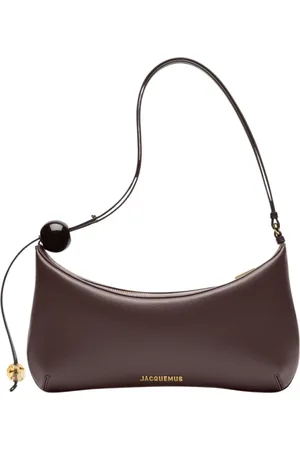 Jacquemus Taske, Dame, Brun, ONE SIZE, Læder, Brun Læder Grand Bisou Perle Taske