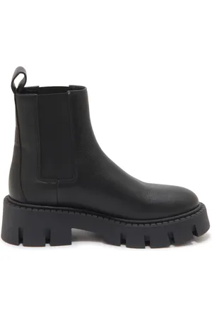Copenhagen Shoes Sko, Dame, Sort, 40 EU, Læder, Beatles Sort Hammered Læderstøvler