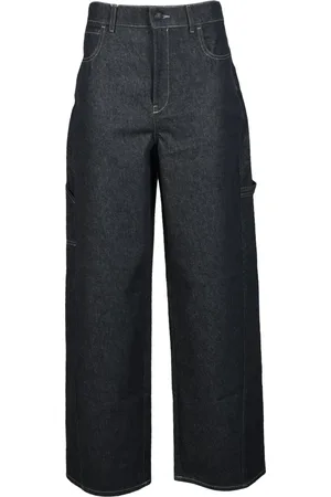 Max Mara Jeans, Dame, Blå, L, Bomuld, Bomuld Jeans