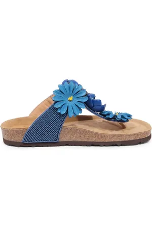Maliparmi Sko, Dame, Blå, 36 EU, Blomst Sol Tøfler