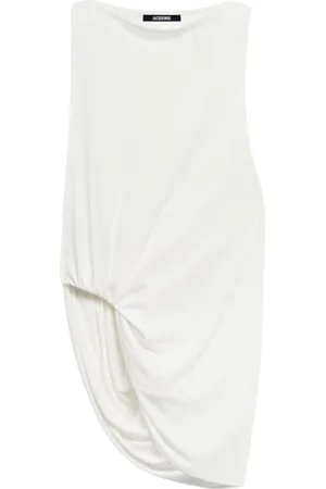 Jacquemus Top, Dame, Hvid, M, Hvid Peplum Top