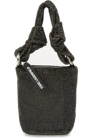 Karl Lagerfeld Taske, Dame, Sort, ONE SIZE, Krystalpyntet Håndtaske