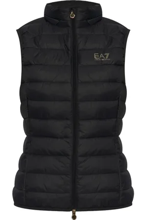 EA7 Jakke, Dame, Sort, XS, Uld, Sort Vinterfrakke Stilfuldt Design