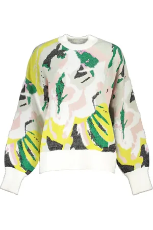 Desigual Strik, Dame, Flerfarvet, L, Dame Langærmet Højhalset Top