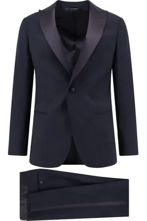Giorgio Armani Jakkesæt, Herre, Blå, 2XL, Uld, Suits