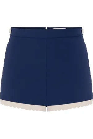 Elisabetta Franchi Shorts, Dame, Blå, S, Elegant Shorts til Kvinder