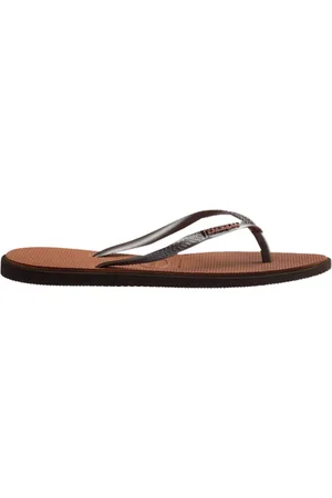 Havaianas Sko, Dame, Brun, 39 EU, Slim Point Flip Flops