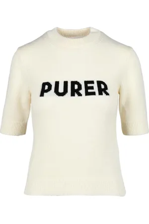 Sportmax Strik, Dame, Hvid, XS, Uld, Uld Cashmere Sweater