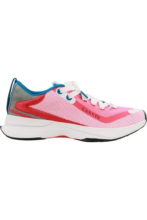 Lanvin Sko, Herre, Lyserød, 43 EU, Nylon, Rosa Sneakers med Logo Detalje