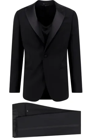 Giorgio Armani Jakkesæt, Herre, Sort, L, Uld, Suits