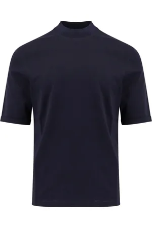 Brunello Cucinelli Top, Herre, Blå, M, Bomuld, Blå T-shirts og Polos