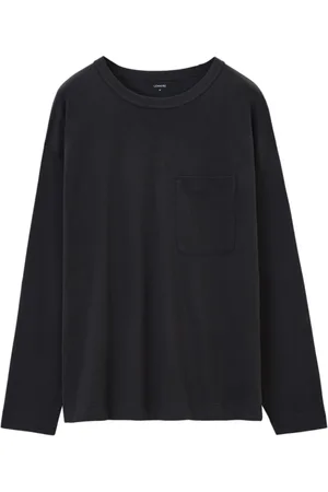 LEMAIRE Top, Herre, Sort, XL, Bomuld, Espresso Langærmet T-shirt