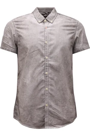 Antony Morato Skjorte, Herre, Grå, S, Vintage Effekt Button-Down Skjorte
