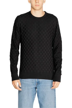 Calvin Klein Strik, Herre, Sort, 2XL, Bomuld, Bomuld Strik Trøje
