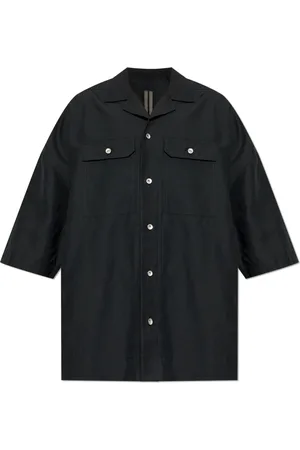 Rick Owens Skjorte, Herre, Sort, S, Bomuld, Skjorte Tommy