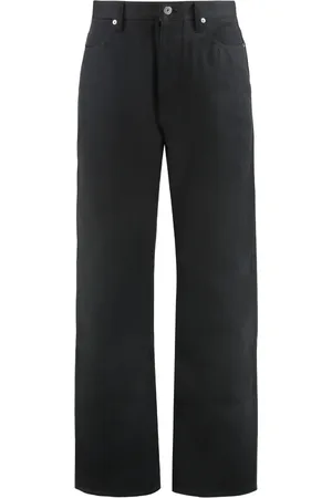 Jil Sander Jeans, Herre, Sort, W34, Bomuld, Løstsiddende jeans i bomuld med metal detaljer