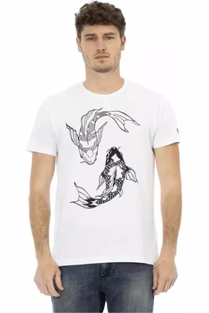 Trussardi Top, Herre, Hvid, M, Bomuld, T-shirts