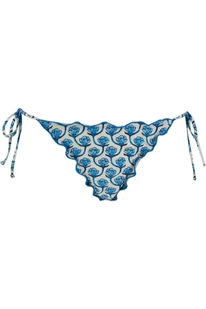 MC2 SAINT BARTH Badetøj, Dame, Blå, M, Lavskårne svømmebriefs med sidelukninger