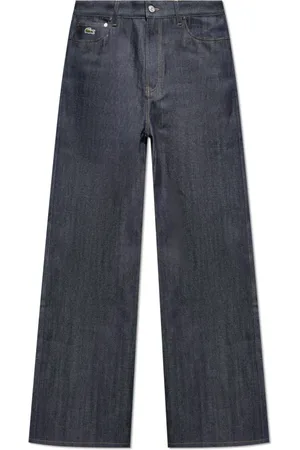 Lacoste Jeans, Herre, Blå, W33 L34, Bomuld, Jeans med logo