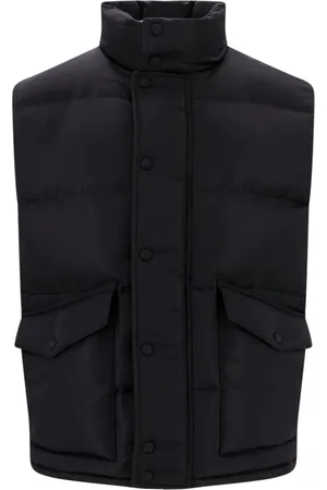 Alexander McQueen Jakke, Herre, Sort, M, Polyester, Sort lynlåsjakke med trykknapknapper