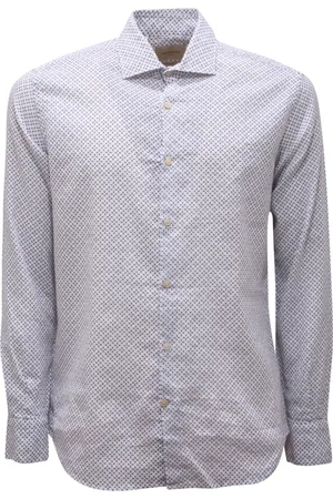 BROOKSFIELD Skjorte, Herre, Hvid, S, Bomuld, Linned/Bomuld Slim Fit Skjorte