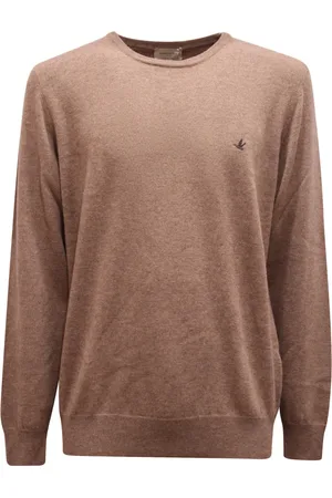 BROOKSFIELD Strik, Herre, Brun, 3XL, Uld, Uldtrøje lavet i Italien