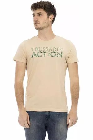 Trussardi Top, Herre, , L, Bomuld, Elegant Kortærmet Tee