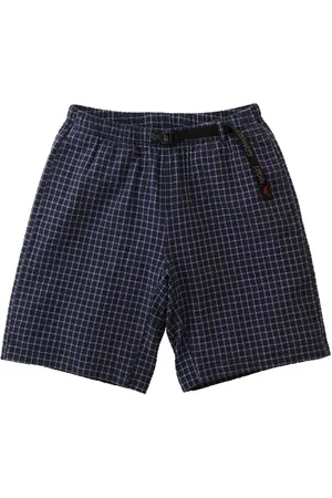 Gramicci Shorts, Herre, Blå, 2XL, Nylon, Seersucker Teksturerede Shorts med Integreret Nylonsbælte