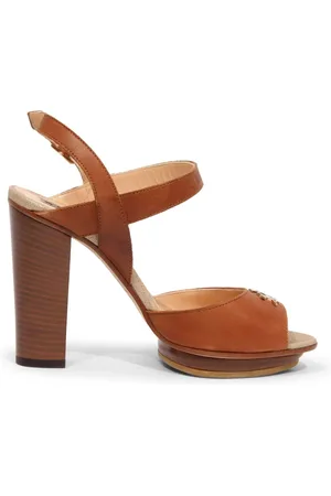 La Martina Sko, Dame, Brun, 35 EU, Vintage effekt sandal lavet i Italien