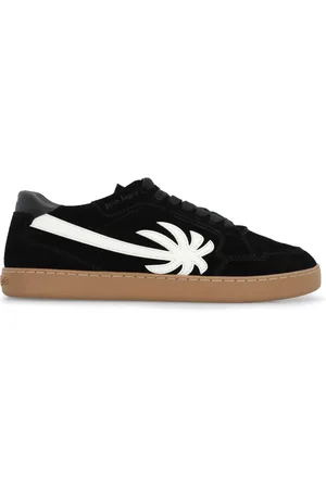 Palm Angels Sko, Herre, Sort, 40 EU, Bomuld, Lavtop Sneakers med Rund Tå