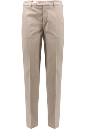 Brunello Cucinelli Bukser, Herre, , 2XL, Bomuld, Bukser Italiensk Pasform Lynlås Lukning