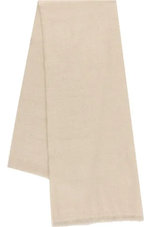 Brunello Cucinelli Tilbehør, Dame, , ONE SIZE, Uld, Tørklæde med Lurex Frynser