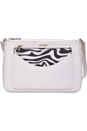 Liu Jo Taske, Dame, Hvid, ONE SIZE, Bomuld, Crossbody taske med justerbar rem