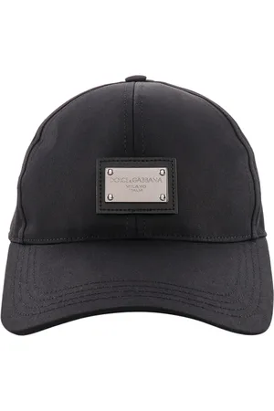 Dolce & Gabbana Tilbehør, Herre, Sort, 58 CM, Bomuld, Sort Logo Patch Justerbar Hat