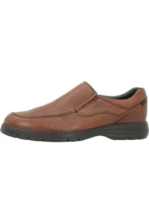 Fluchos Sko, Herre, Brun, 43 EU, Klassiske Loafers med Sider i Gummi