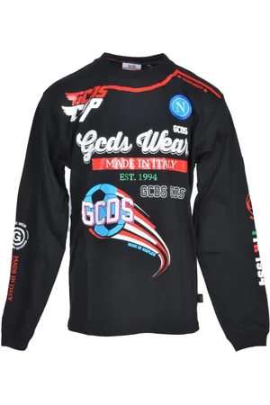 GCDS Top, Herre, Sort, 2XL, Bomuld, Tshirt