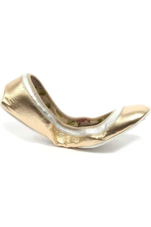 CAR SHOE Sko, Dame, Gul, 36 EU, Læder, Sølv Ballerina Sko i Nappa Læder