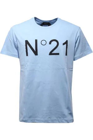 Nº21 Top, Herre, Blå, M, Bomuld, Bomuld Let Sweater Made in Italy