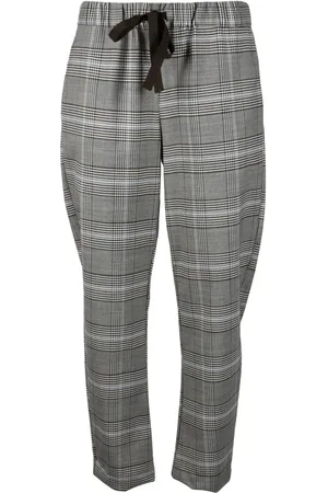 SEMICOUTURE Bukser, Dame, Grå, 2XS, Uld, Elastiske bukser med lommer