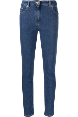 Moschino Jeans, Dame, Blå, S, Bomuld, Skinny Jeans