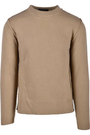 Daniele Fiesoli Strik, Herre, Brun, M, Uld, Merino Uld Strik Trøje
