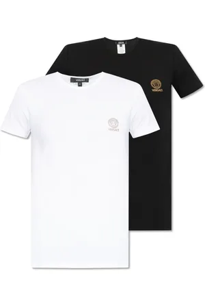 VERSACE Top, Herre, Hvid, 2XL, Bomuld, T-shirt to-pakning